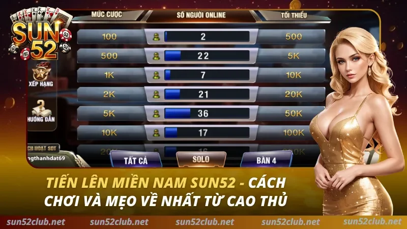 Tiến Lên Miền Nam Sun52: Bí Kíp Nhớ Bài & Chiến Thuật Chặt Heo 2026 9 Tiến Lên Miền Nam Sun52